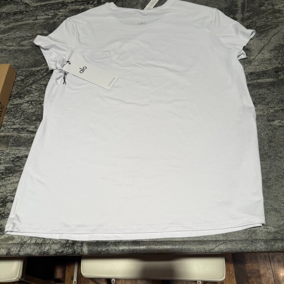 Alosoft Finesse Tee in WHITE size LARGE NEW WITH TAGS NWT - Picture 6 of 6